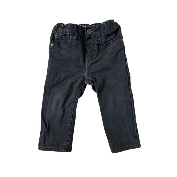 The Children's Place Skinny Black Jeans 12-18 months Adjustable Waist Toddler - Picture 1 of 8